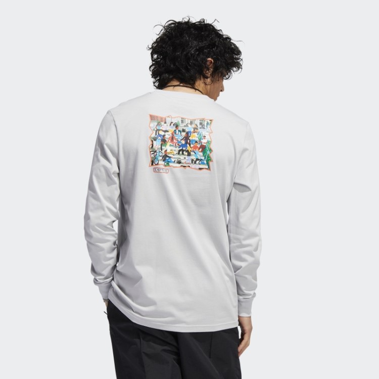 Mettz The Steps Camiseta Manga Longa Adidas Cinza