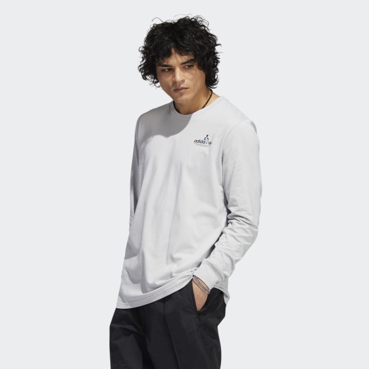Mettz The Steps Camiseta Manga Longa Adidas Cinza