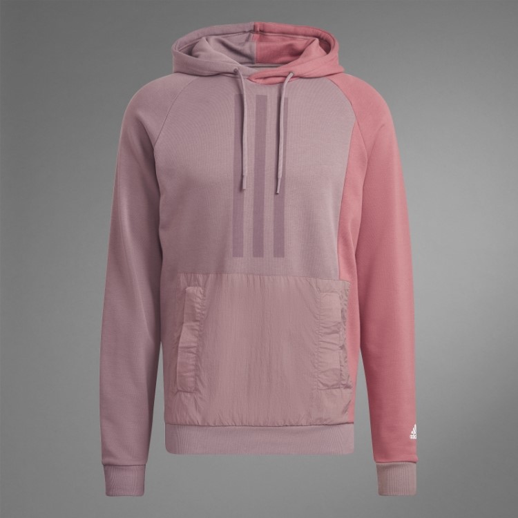 Moletom Adidas Colorblock French Terry Roxo