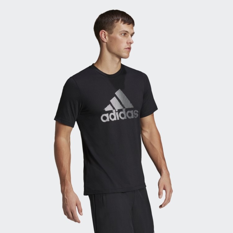 Camiseta Preta Com Logo Aeroready Projetada Para Mover Adidas