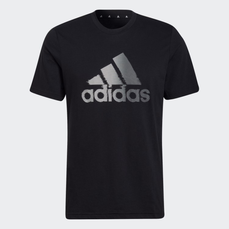 Camiseta Preta Com Logo Aeroready Projetada Para Mover Adidas