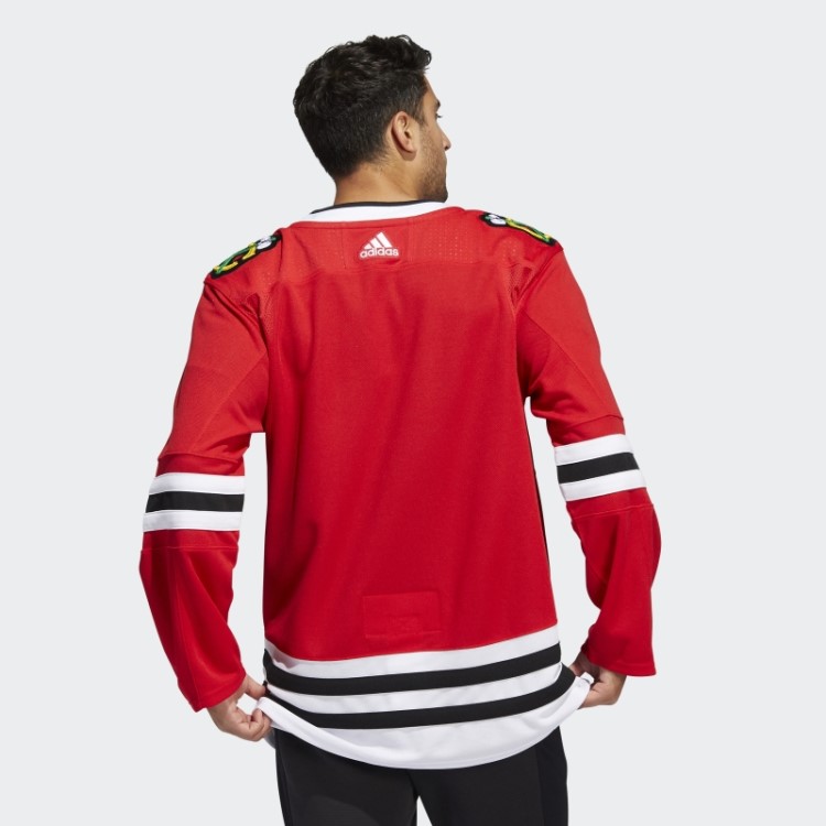 Adidas Red Blackhawks Home Autentic Jersey
