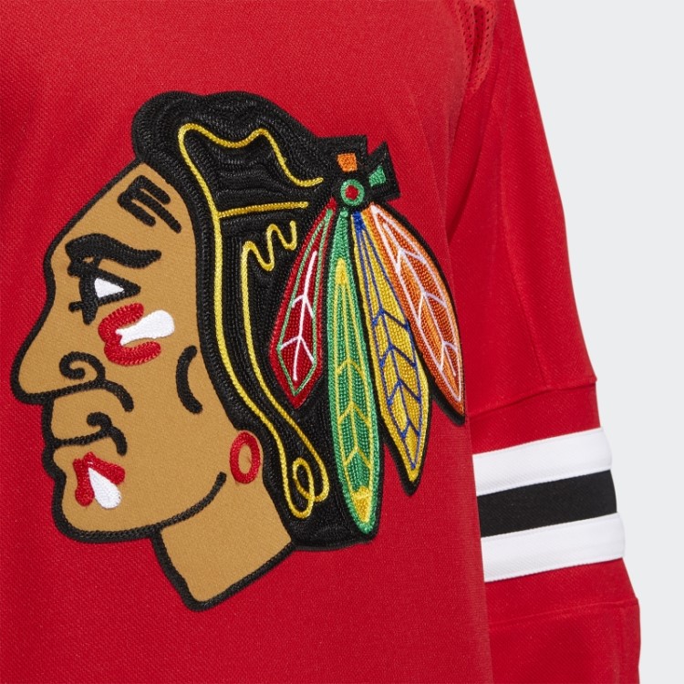 Adidas Red Blackhawks Home Autentic Jersey