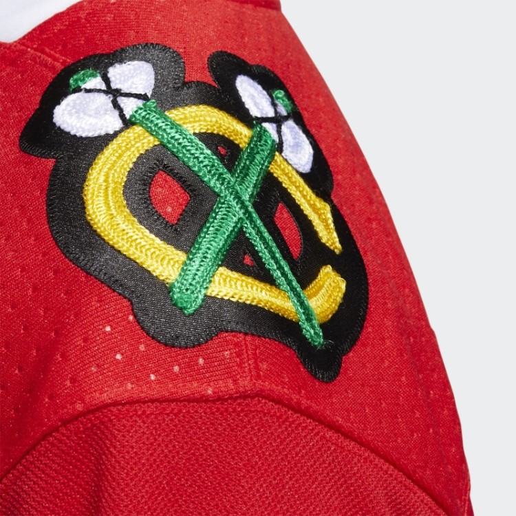 Adidas Red Blackhawks Home Autentic Jersey