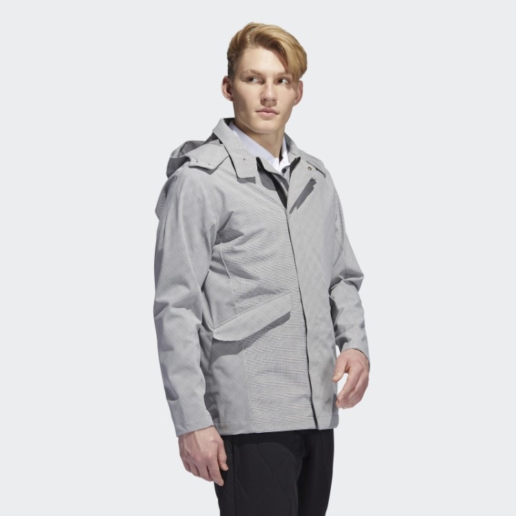 Jaqueta Adidas Cinza Adicross Elements Com Zíper Completo