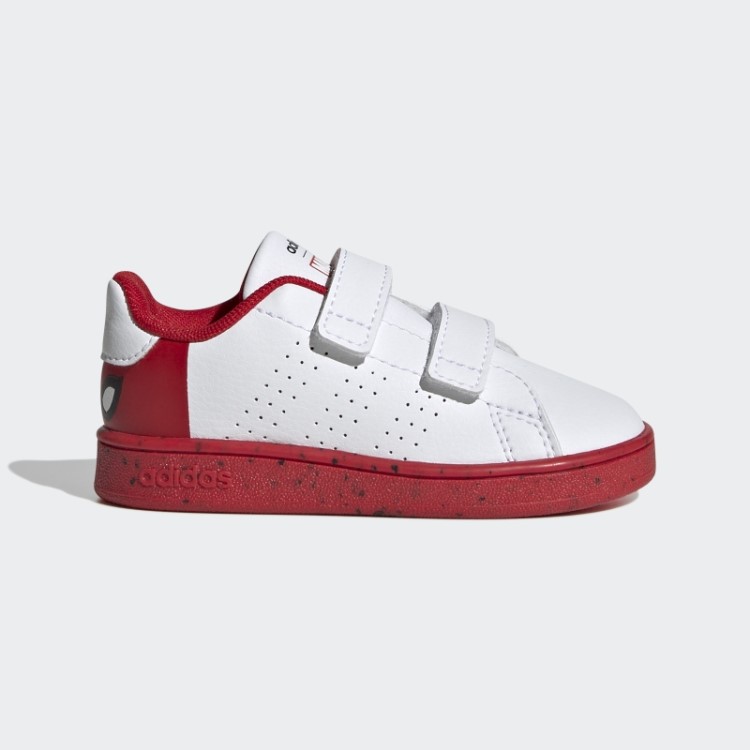 Sapatos De Velcro Adidas X Marvel Advantage Brancos Quentes