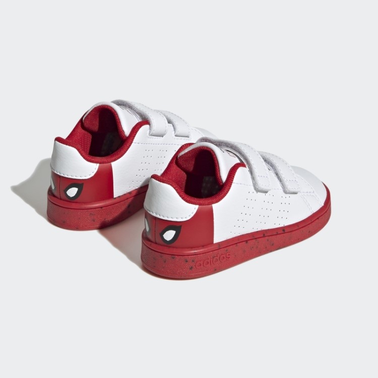 Sapatos De Velcro Adidas X Marvel Advantage Brancos Quentes