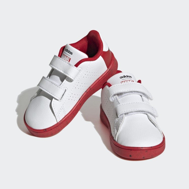 Adidas X Marvel Advantage Tênis Spider-Man Gancho Branco Quente