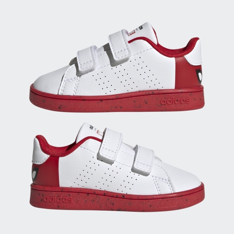 Adidas X Marvel Advantage Tênis Spider-Man Gancho Branco Quente