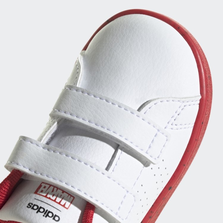 Adidas X Marvel Advantage Tênis Spider-Man Gancho Branco Quente