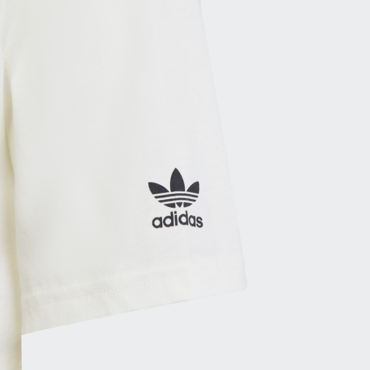 Camiseta Branca Com Estampa Gráfica Adidas