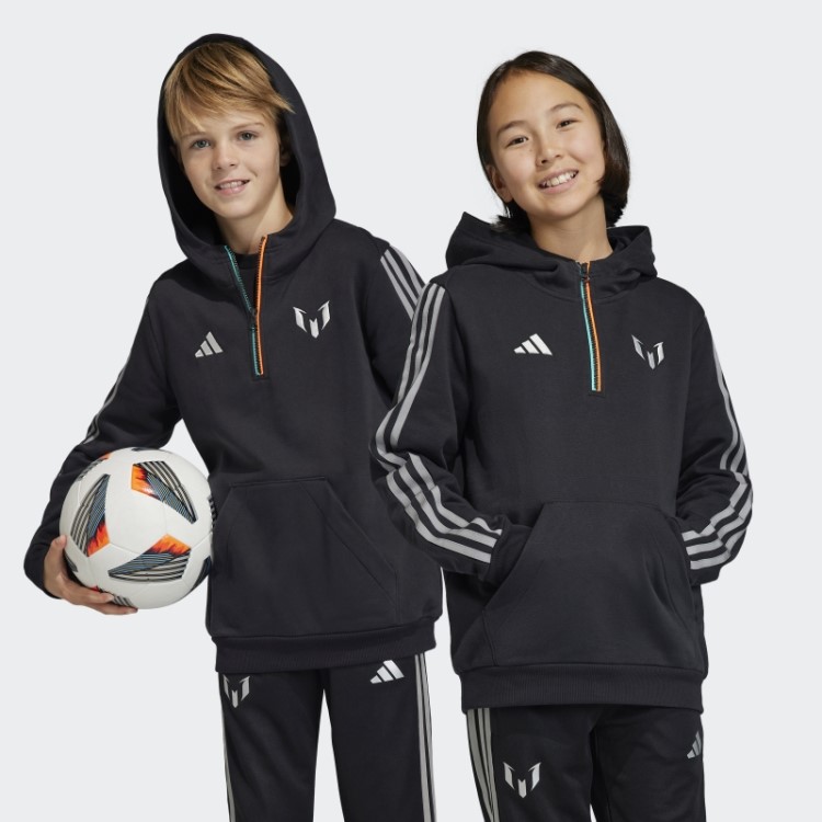 Moletom Com Capuz Preto Adidas Messi