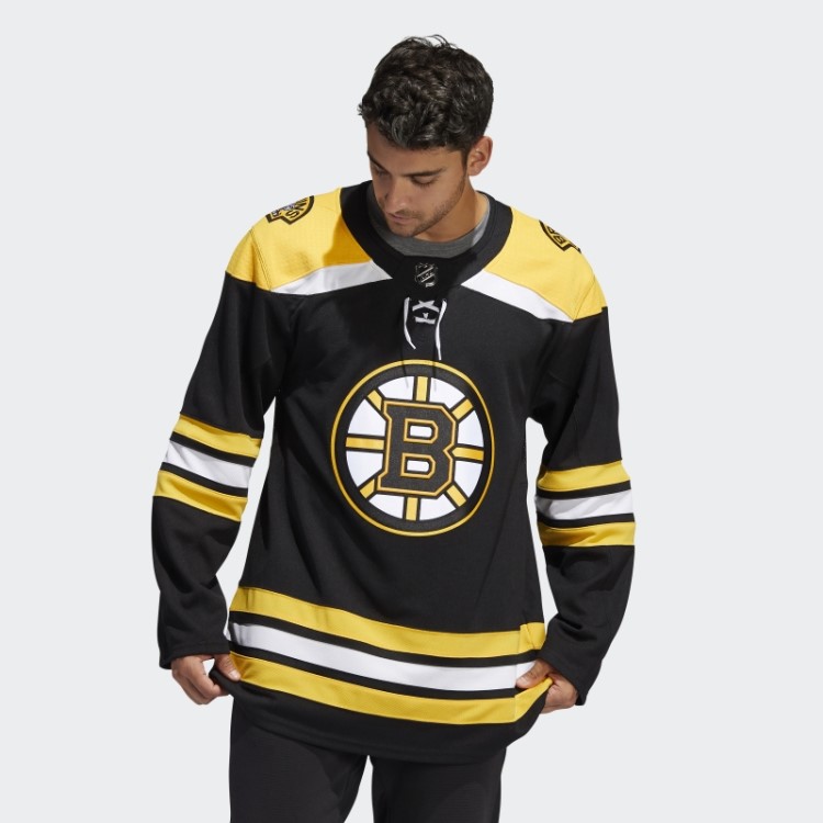 Bruins Home Autêntico Jersey Preto Adidas
