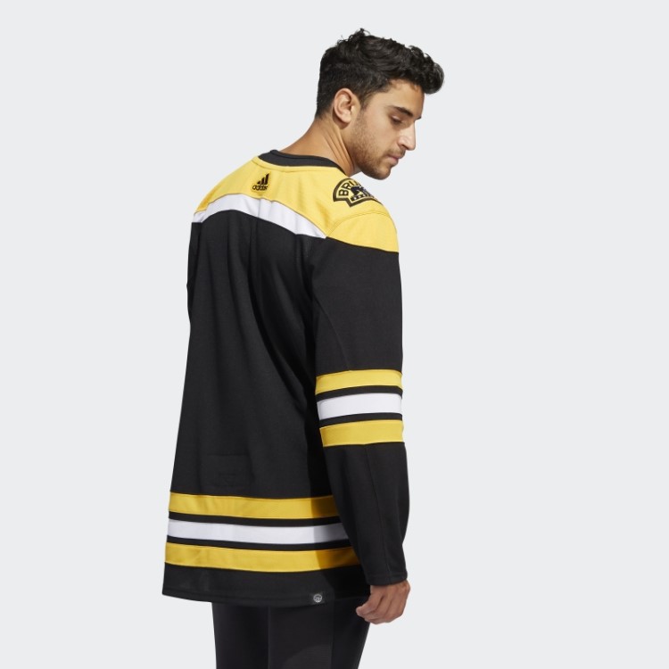 Bruins Home Autêntico Jersey Preto Adidas