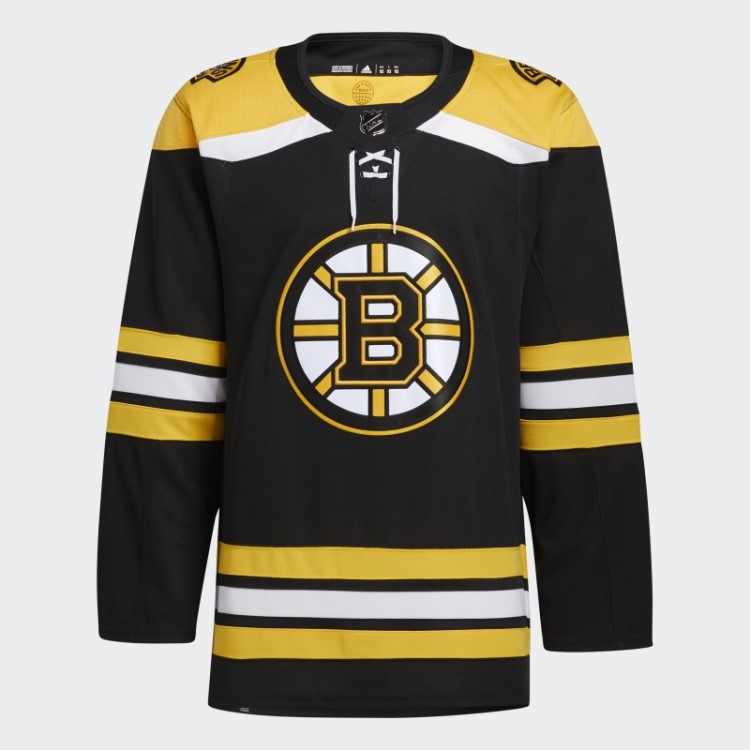 Bruins Home Autêntico Jersey Preto Adidas