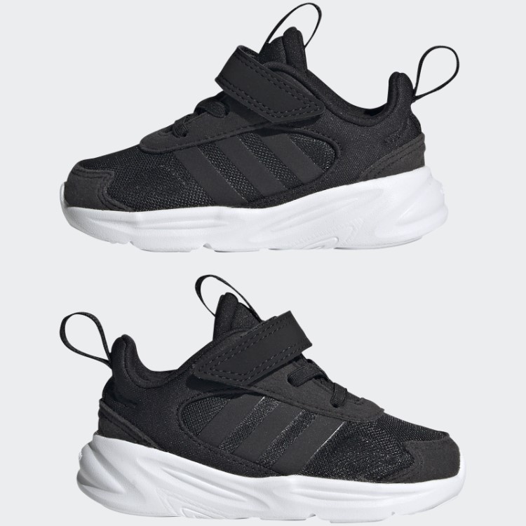 Adidas Ozelle Running Elastic Lace Preto Com Sapato Top Strap