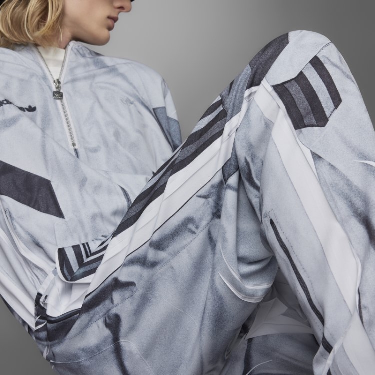 Calça Esportiva De Futebol Em Tecido Adidas Versão Azul Cinza