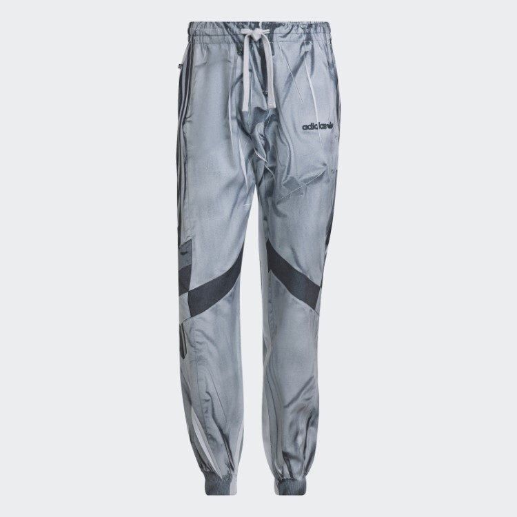 Calça Esportiva De Futebol Em Tecido Adidas Versão Azul Cinza