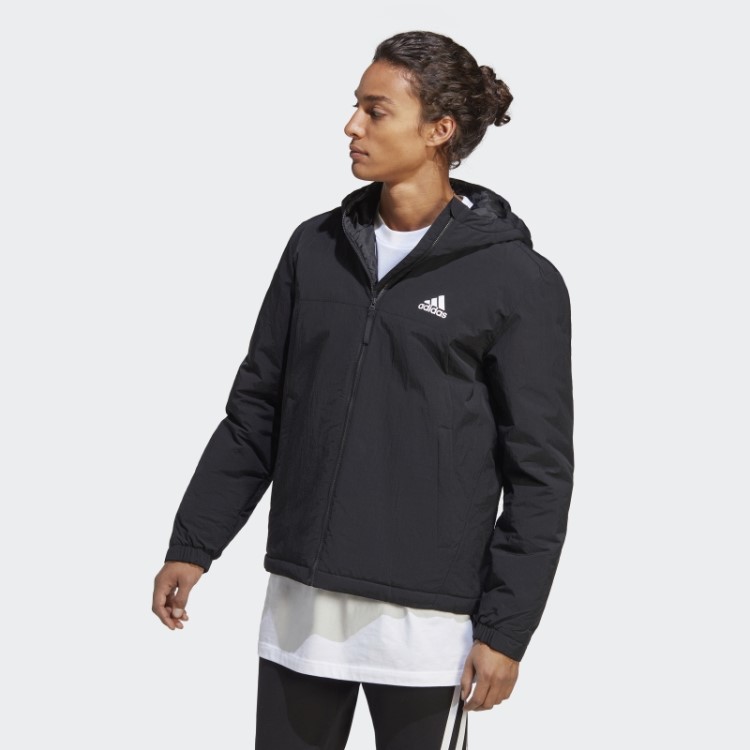 Jaqueta Com Capuz E Isolamento Resistente Preto Bsc Da Adidas