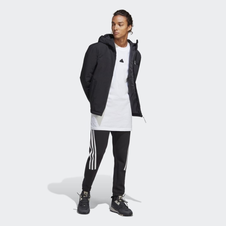 Jaqueta Com Capuz E Isolamento Resistente Preto Bsc Da Adidas