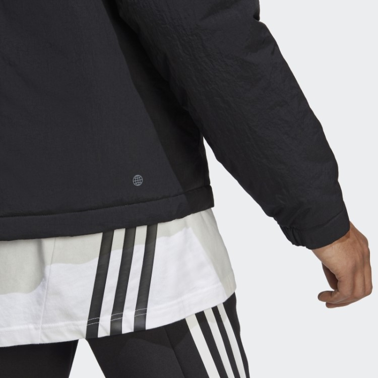 Jaqueta Com Capuz E Isolamento Resistente Preto Bsc Da Adidas