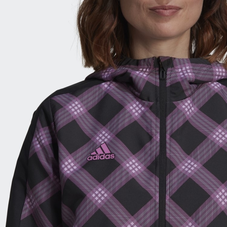 Blusão De Inverno Adidas Tiro Lilás