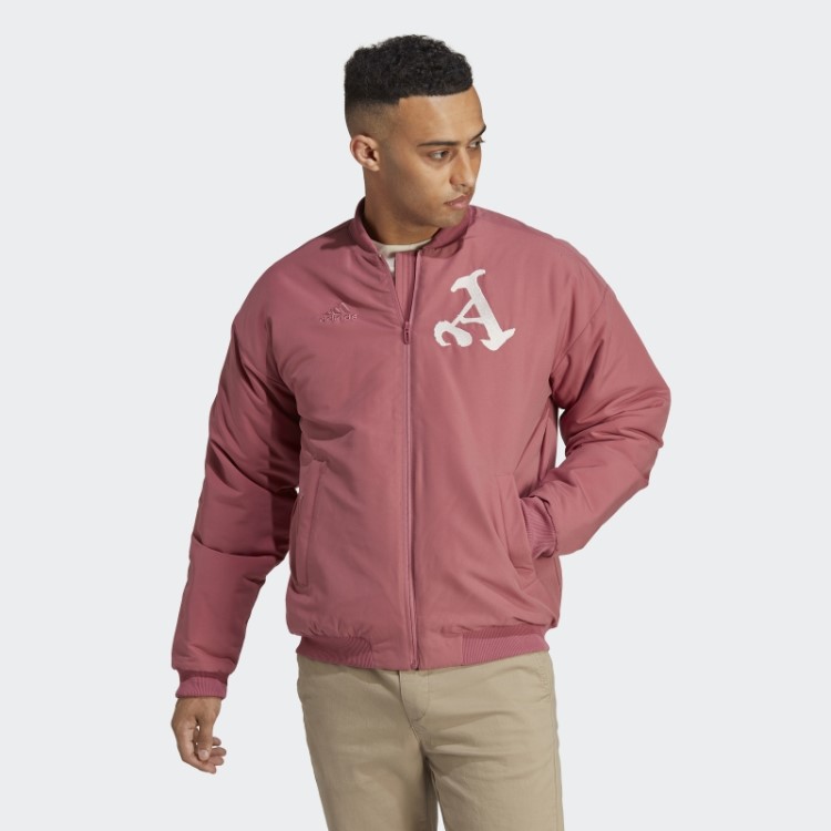 Jaqueta Acolchoada Arsenal Chinese Story Rosa Adidas