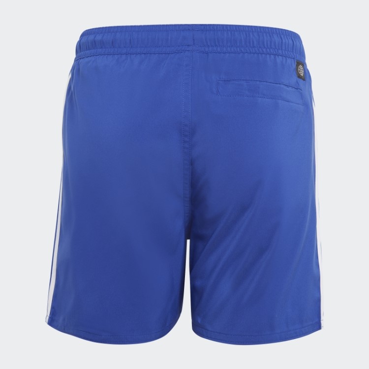 Calção De Banho Branco Com As 3 Riscas Adidas