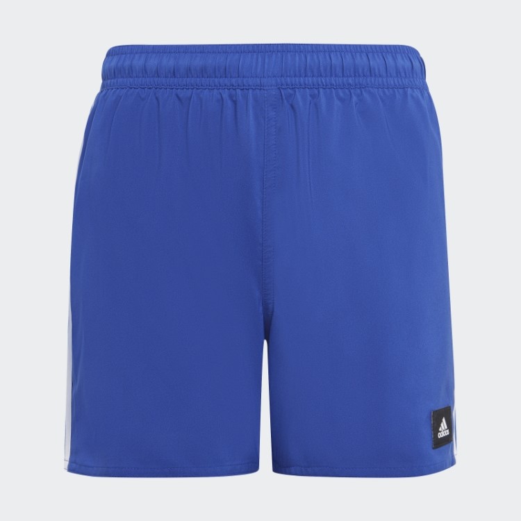 Calção De Banho Branco Com As 3 Riscas Adidas