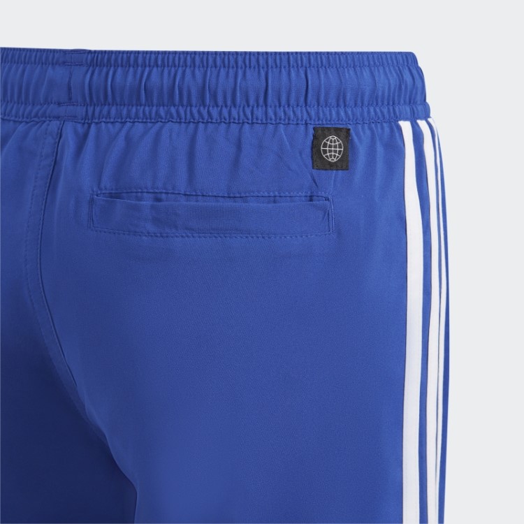 Calção De Banho Branco Com As 3 Riscas Adidas