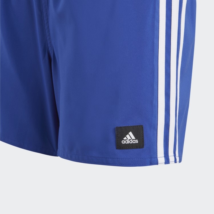 Calção De Banho Branco Com As 3 Riscas Adidas