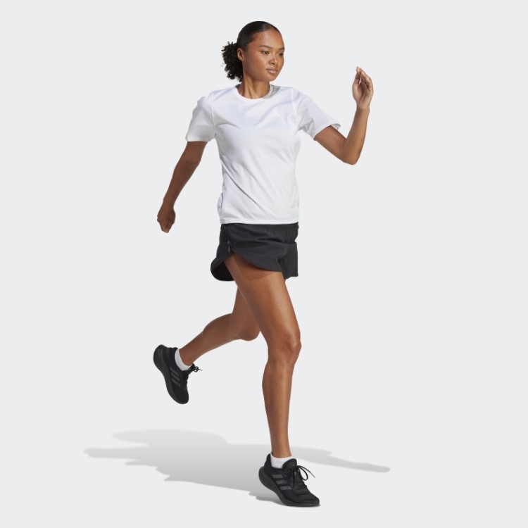 ícones De Corrida Adidas Pretos Feitos Com Shorts De Corrida Da Natureza