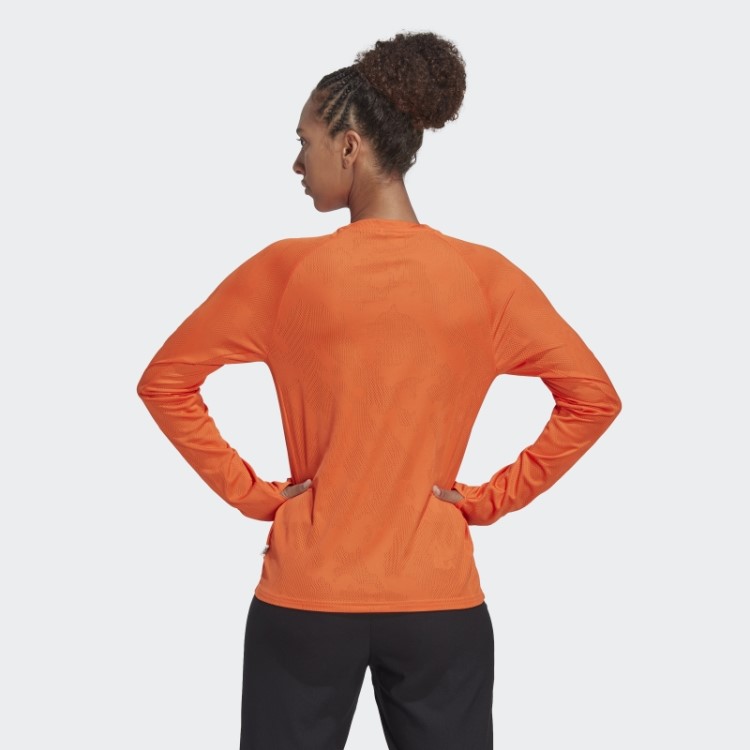 Feito Para Ser Refeito Camiseta Manga Longa Laranja Adidas