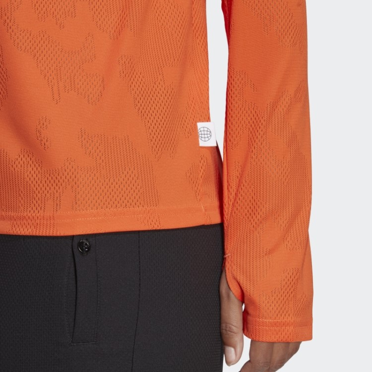 Feito Para Ser Refeito Camiseta Manga Longa Laranja Adidas