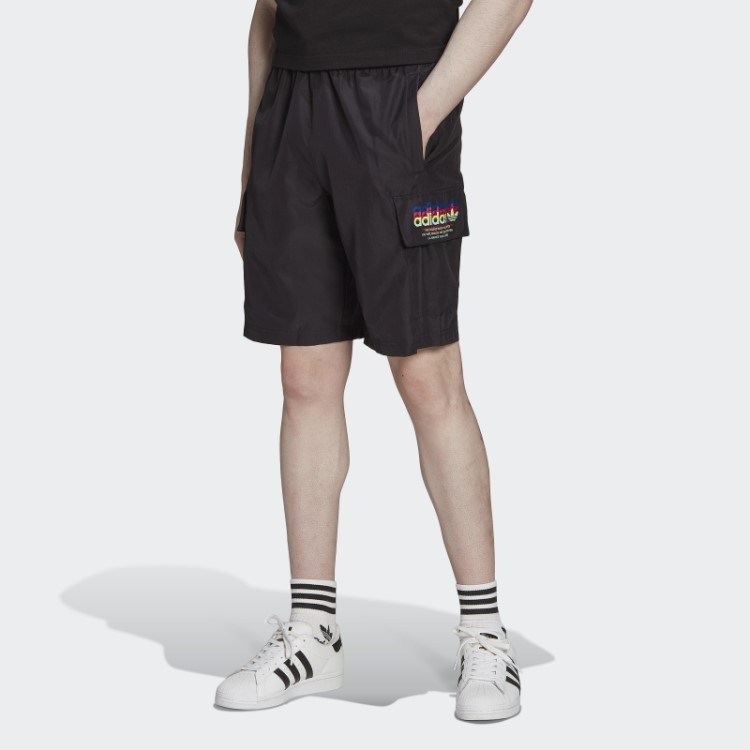 Bermuda Cargo Preta Hiperreal Adidas