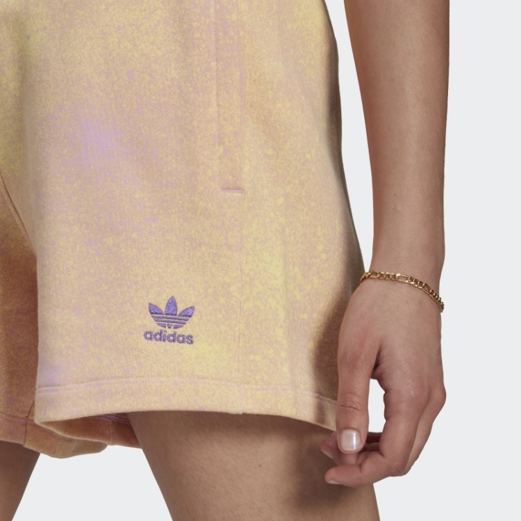 Adidas Shorts Soltos Com Estampa Allover Lilás