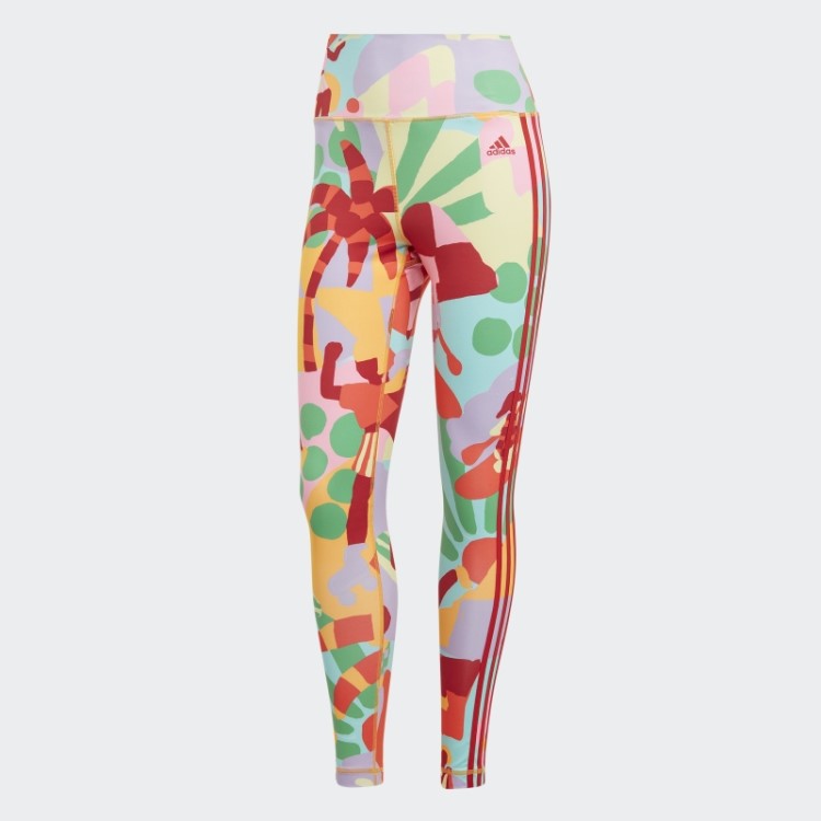 Meia-calça Adidas X Farm Rio 7/8 Real Gold Hot