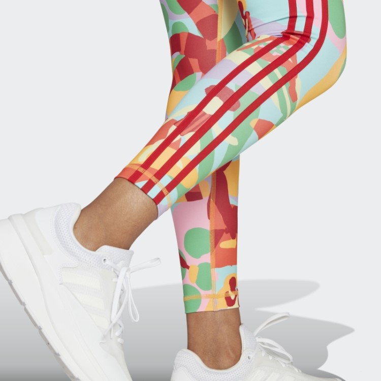 Meia-calça Adidas X Farm Rio 7/8 Real Gold Hot