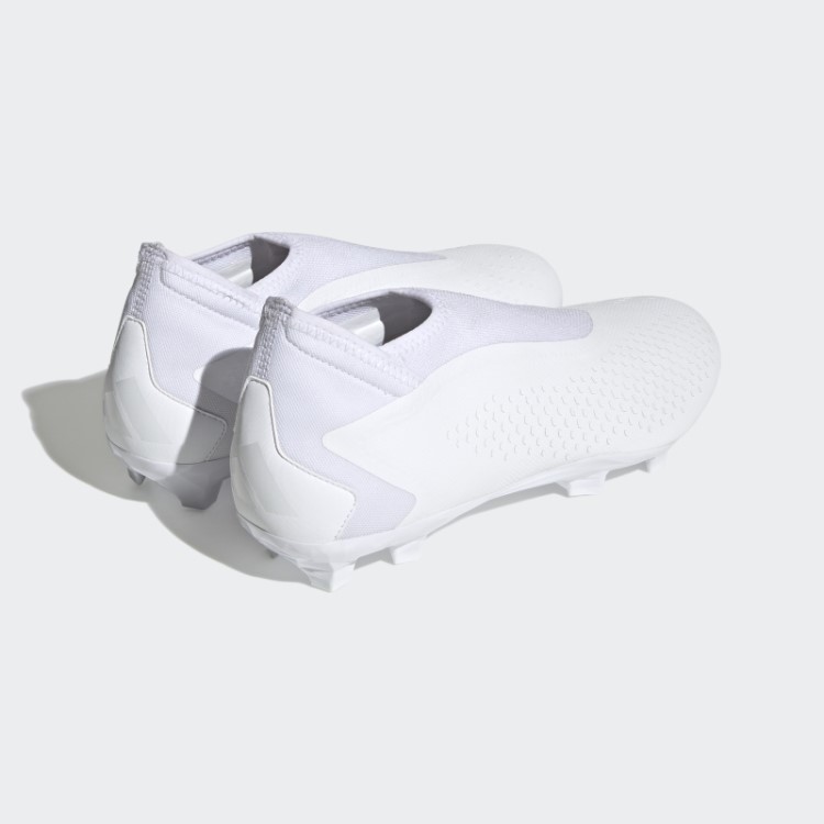 Precisão Do Predador.3 Botas De Chão Firme Sem Cadarço Adidas Branco