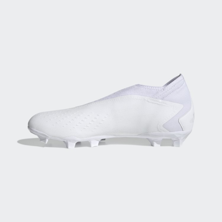 Precisão Do Predador.3 Botas De Chão Firme Sem Cadarço Adidas Branco