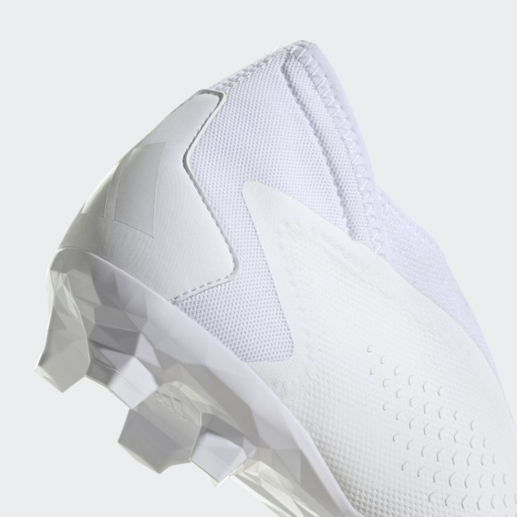 Precisão Do Predador.3 Botas De Chão Firme Sem Cadarço Adidas Branco