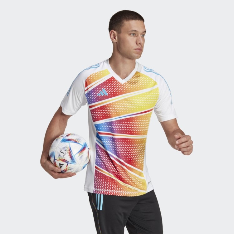 Tiro 23 Pro Jersey Gráfico De Manga Curta Branco Adidas