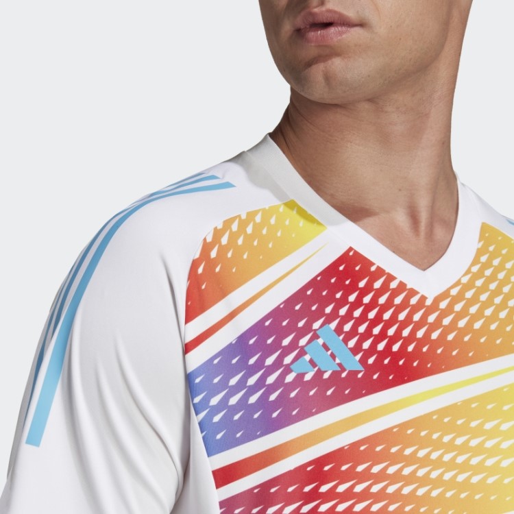 Tiro 23 Pro Jersey Gráfico De Manga Curta Branco Adidas