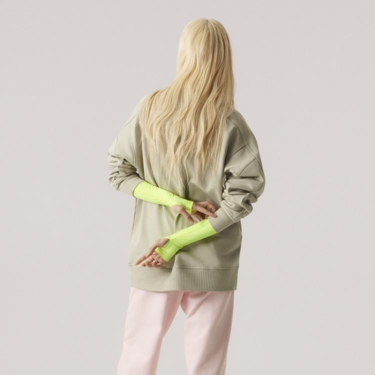 F Lime Adidas By Stella Mccartney Moletom Esportivo (gênero Neutro) Quente