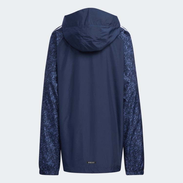 Agasalho Azul Marinho Tecido Top Adidas