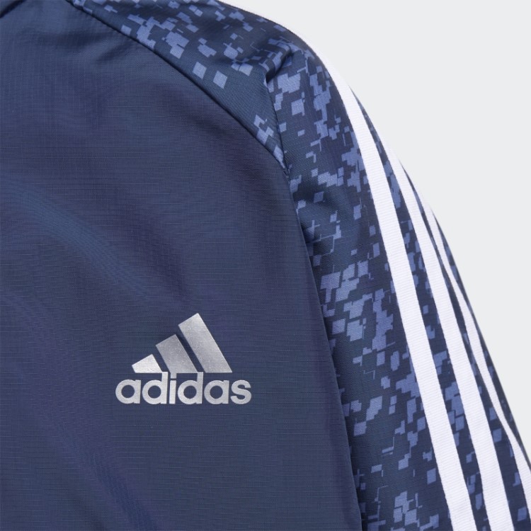 Agasalho Azul Marinho Tecido Top Adidas