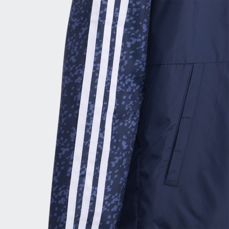 Agasalho Azul Marinho Tecido Top Adidas