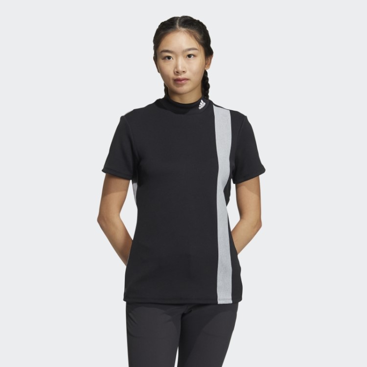Aeroready Camisa Com Gola 3 Barras Adidas Preta