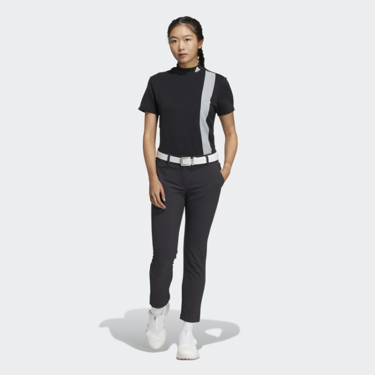 Aeroready Camisa Com Gola 3 Barras Adidas Preta