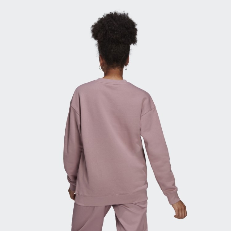 Adidas Moletom Malva Trefoil Crew